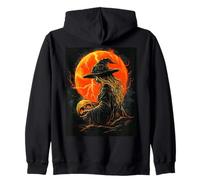 Crâne de sorcière Goth Lune Gothiques Femmes Crâne Sorcière Sweat à Capuche