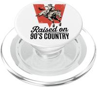 Crâne de Taureau Western Vintage sur la Musique Country des années 90 PopSockets PopGrip pour MagSafe