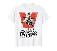 Crâne de Taureau Western Vintage sur la Musique Country des années 90 T-Shirt
