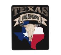 Crâne De Vache De L'Ouest Lone Texas Star Tapis De Souris Confort Tapis De Souris Gaming Petit Mousepad pour Voyage Maison Ordinateur 25X30Cm