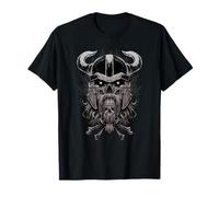 Crâne de Viking - Œuvre d'art de la mythologie nordique T-Shirt