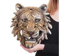 Crâne Déco Hwc-H41, Trophée De Tête En Polyrésine, Intérieur/Extérieur Tête De Tigre 35cm