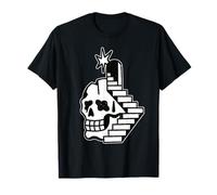 Crâne d'escalier Ascension Porte traditionnelle T-Shirt