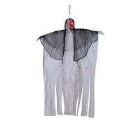Crâne d'halloween avec des Yeux Et Une Voix Étrange Décoration Effrayante pour L'ornement D'ornement De Vacances en Plein Air Intérieur
