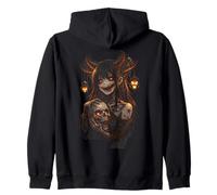 Crâne d'horreur démoniaque pour Fille - Gothique - Kawaii - Manga Sweat à Capuche