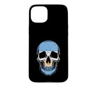 Crâne Drapeau Argentine Vintage Squelette Argentine Coque pour iPhone 15 Plus