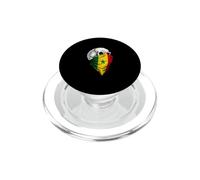 crâne Drapeau sénégal PopSockets PopGrip pour MagSafe