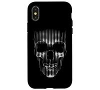Crâne en Lignes Verticales Coque pour iPhone X/XS