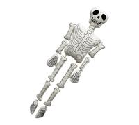 Crâne en peluche - Figurine en peluche avec grand squelette - Construction rembourrée de haute qualité, finition avec coutures résistantes, style horreur accrocheur | Accent décoratif d'Halloween