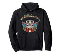 Crâne en sucre Homme mexicain Senor Calavera Jour des Morts Sweat à Capuche