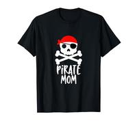 Crâne et os croisés Jolly Roger Pirate Mom T-Shirt