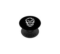 Crâne Faite de Chats Mignon Chat gribouillage Sombre Halloween PopSockets PopGrip Adhésif