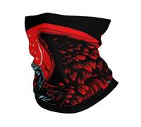 Crâne Faucheuse Ange Dieu Squelette Rouge Unisexe Balaclava Multi-Usage Echarpe Tête Pirate Élastique Cache-Col pour Course À Pied Escalade Ski
