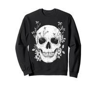 Crâne Floral Mystique fantaisiste Dessin épisodique Sweatshirt