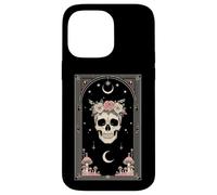 Crâne Floral Occulte Esotérique Mystique Macabre Botanique Coque pour iPhone 14 Pro Max