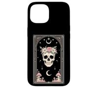 Crâne Floral Occulte Esotérique Mystique Macabre Botanique Coque pour iPhone 15