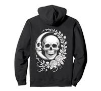 Crâne Gothique avec Phases de Lune mystiques Sweat à Capuche