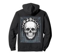 Crâne Gothique avec Phases de Lune mystiques Sweat à Capuche