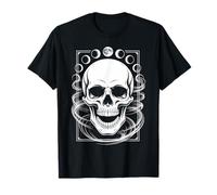 Crâne Gothique avec Phases de Lune mystiques T-Shirt