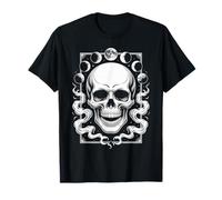 Crâne Gothique avec Phases de Lune mystiques T-Shirt