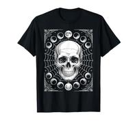 Crâne Gothique avec Phases de Lune mystiques T-Shirt