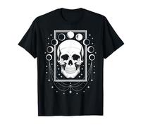Crâne Gothique avec Phases de Lune mystiques T-Shirt