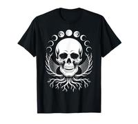 Crâne Gothique avec Phases de Lune mystiques T-Shirt