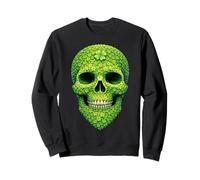 Crâne Gothique avec trèfles Art St Patrick Sweatshirt