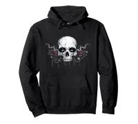 Crâne Gothique Sombre Romance Horreur esthétique Emo Skull Sweat à Capuche