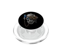 Crâne Gothique Steampunk Alchemy Necronaut Halloween PopSockets PopGrip pour MagSafe