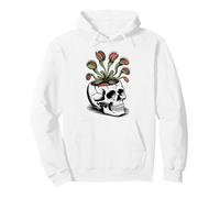 Crâne Gothique Venus Flytrap Pot de Fleurs Carnivore Plante Sweat à Capuche