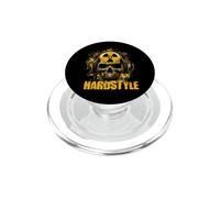 Crâne Hardstyle avec écouteurs | Musique & Festival Design PopSockets PopGrip pour MagSafe