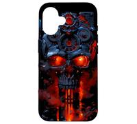 Crâne Infernal Steampunk Molten Mechanica de feu Industriel Coque pour iPhone 16