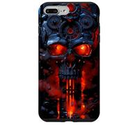 Crâne Infernal Steampunk Molten Mechanica de feu Industriel Coque pour iPhone 7 Plus/8 Plus