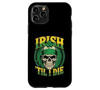 Crâne Irlandais Til I Die Shamrock St Patrick Day Grunge Coque pour iPhone 11 Pro
