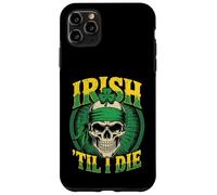 Crâne Irlandais Til I Die Shamrock St Patrick Day Grunge Coque pour iPhone 11 Pro Max