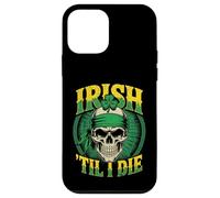 Crâne Irlandais Til I Die Shamrock St Patrick Day Grunge Coque pour iPhone 12 Mini