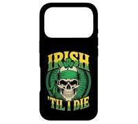 Crâne Irlandais Til I Die Shamrock St Patrick Day Grunge Coque pour iPhone 17 Pro