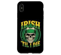 Crâne Irlandais Til I Die Shamrock St Patrick Day Grunge Coque pour iPhone XS Max
