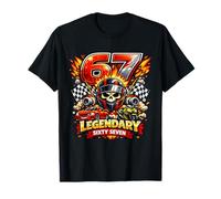 Crâne légendaire pour Homme - 67e Anniversaire - Voiture de Course T-Shirt