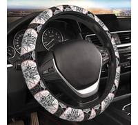 Crâne Maléfique Et Sceaux Magiques Couvre Volant Voiture Protege Volants Décorative Respirant Couvre Volant De Voiture pour Femmes Hommes Voitures 38Cm