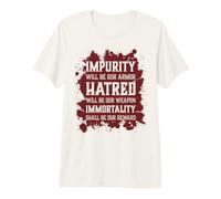 Crâne maléfique Impurité Haine Immortalité Hell Demon Chaos T-Shirt Haut de Gamme