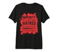 Crâne maléfique Impurité Haine Immortalité Hell Demon Chaos T-Shirt Haut de Gamme