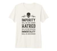 Crâne maléfique Impurité Haine Immortalité Hell Demon Chaos T-Shirt Haut de Gamme