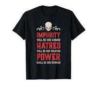 Crâne maléfique Impurité Haine Puissance Hell Demon Chaos T-Shirt Graphique avec Valeur