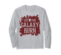 Crâne maléfique Let The Galaxy Burn Hell Demon Chaos Blood Manche Longue