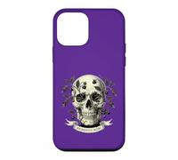 Crâne Memento Mori, Gravure de vanitas Florale foncée Coque pour iPhone 12 Mini