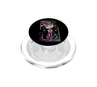 Crâne Mexicaine en Sucre Chat Halloween Party Cinco De Mayo PopSockets PopGrip pour MagSafe