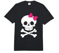 Crâne Mignon et os croisé avec nœud Papillon Rose pour Femmes et Filles Comfort Colors Adult Heavyweight T-Shirt