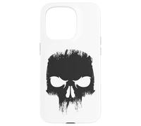 Crâne Noir Angry Zero Coque pour iPhone 15 Pro